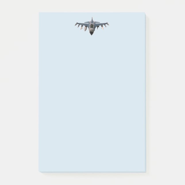 Notas Post-it® Jet de combate (Anverso)