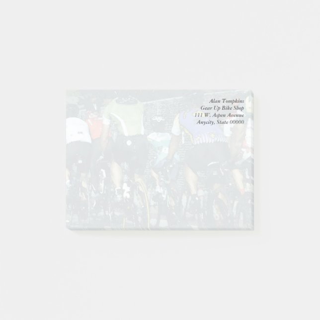 Notas Post-it® Jinetes de la bicicleta (Anverso)