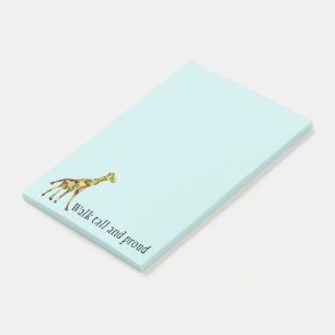 Notas Post-it® Jirafa alta y orgullosa