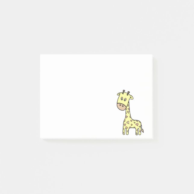 Notas Post-it® Jirafa del bebé (Anverso)