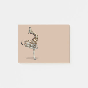 Notas Post-it® Jirafa deportiva divertida