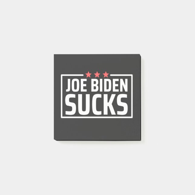 Notas Post-it® joe Biden Sucks (Anverso)