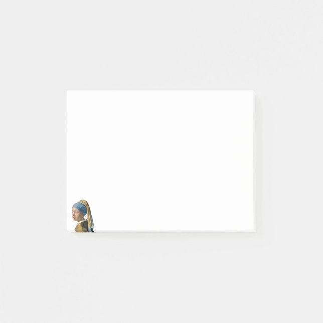 Notas Post-it® Johannes Vermeer, Chica de Pearl Earring (Anverso)