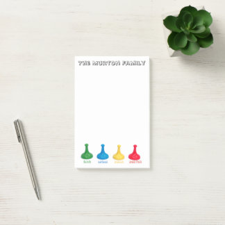 Notas Post-it® Juego De Mesa Personalizado Para Amantes De La Fam