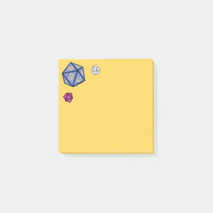 Notas Post-it® Juego de Roleplay D20 dados