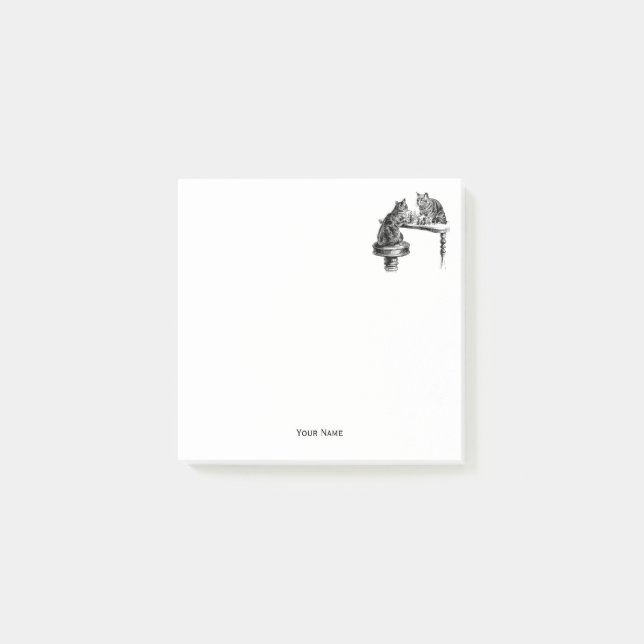 Notas Post-it® Juegos de mesa: Dos gatos jugando un partido de aj (Anverso)