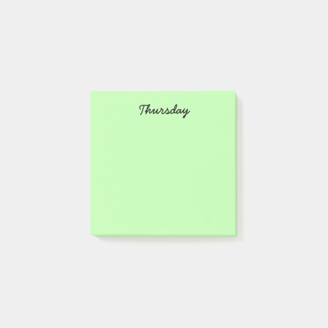 Notas Post-it® Jueves Verde (Anverso)
