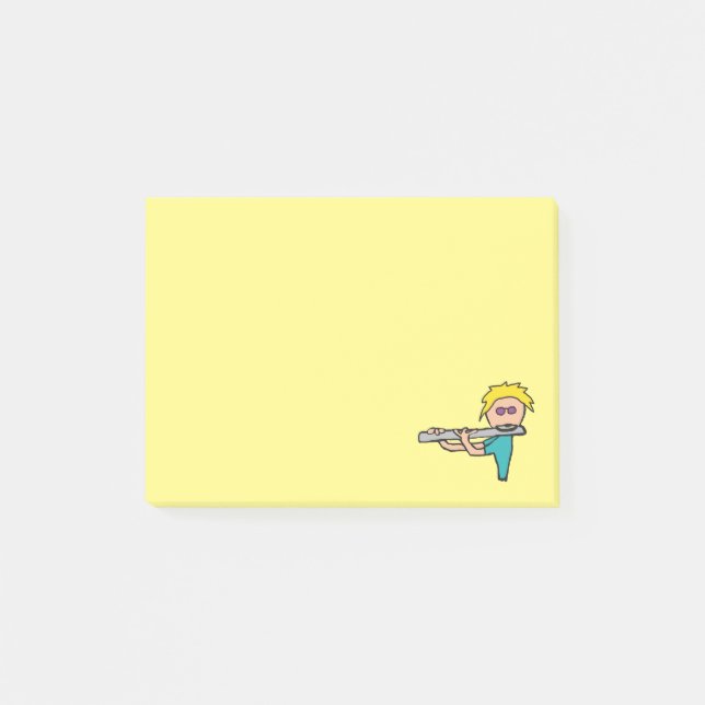 Notas Post-it® Jugador de flauta (Anverso)