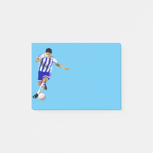 Notas Post-it® Jugador post-it-Notes-Soccer (Anverso)