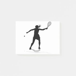 Notas Post-it® Jugadora deportiva de Tennis Silhouette