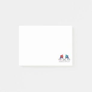 Notas Post-it® Jugadores de hockey de combate