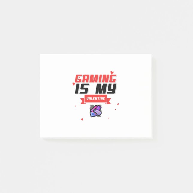 Notas Post-it® Jugar es mi San Valentín (Anverso)