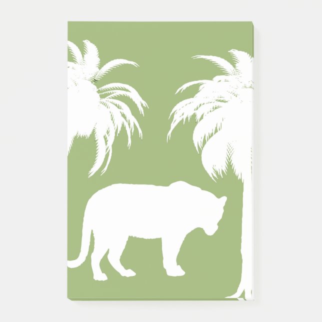 Notas Post-it® jungla verde (Anverso)