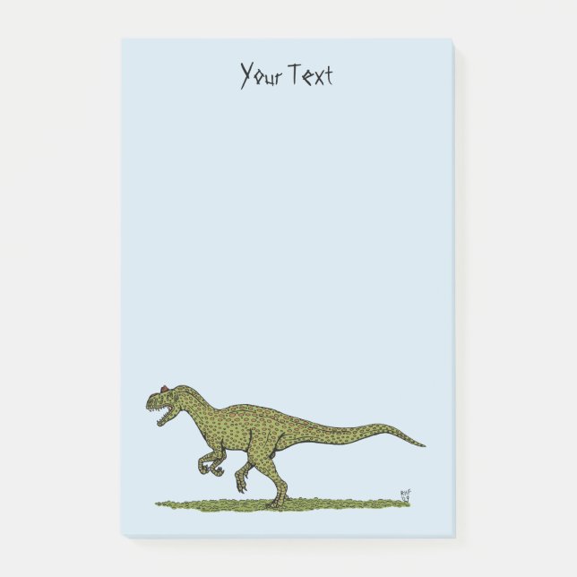 Notas Post-it® Jurassic Dinosaur Allosaurus Post-it Notes (Anverso)