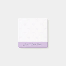 Notas Post-it® Just A Little Note Lilac Bow Watermark