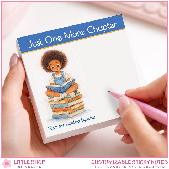 Notas Post-it® Just One More Chapter Personalized Teacher (Subido por el creador)