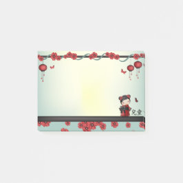 Notas Post-it® Kaiko el "niño" kokeshi