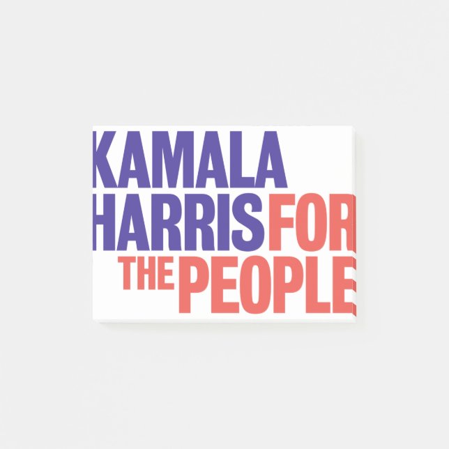 Notas Post-it® Kamala Harris por la presidencia 2020 (Anverso)