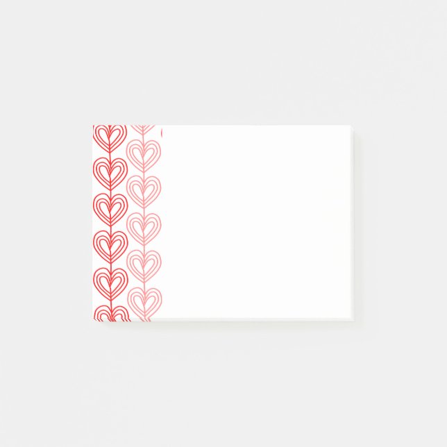 Notas Post-it® Kandinsky Staggered Valentine (Anverso)