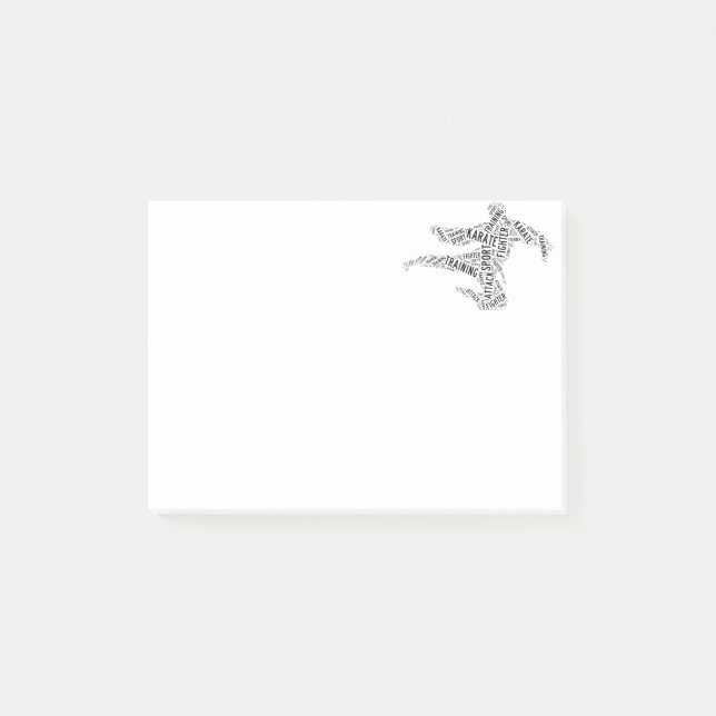 Notas Post-it® Karate (Anverso)