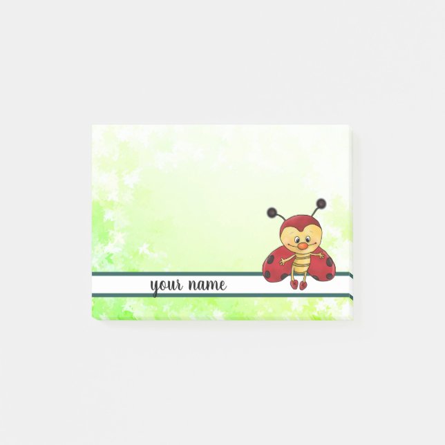 Notas Post-it® Karl der Käfer, personalisiert (Anverso)