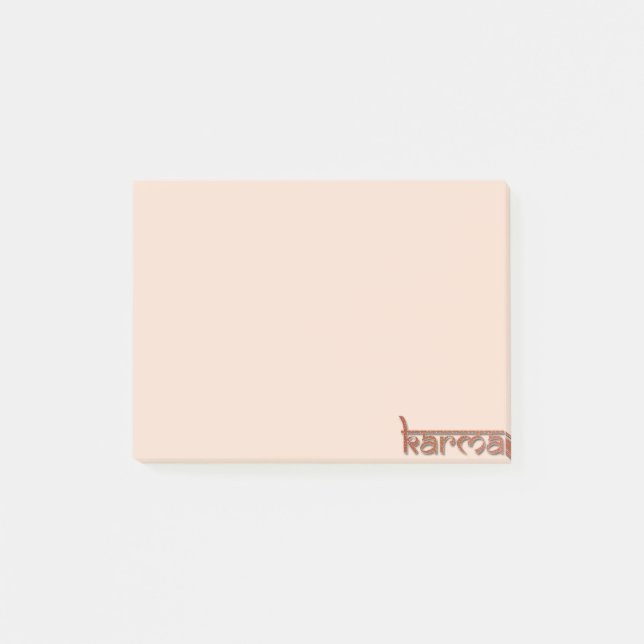 Notas Post-it® karma - naranja (Anverso)