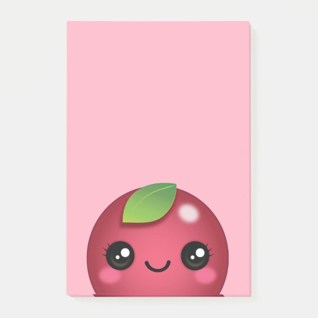 Notas Post-it® Kawaii Cranberry Post-it Notes (Anverso)