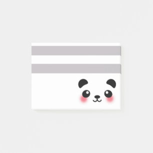 Notas Post-it® Kawaii Panda Face