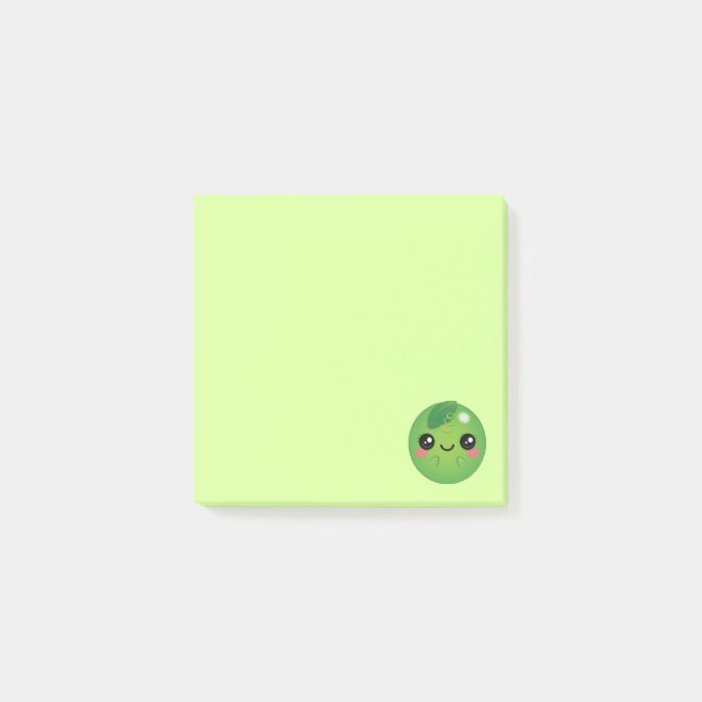 Notas Post-it® Kawaii Pea (Anverso)