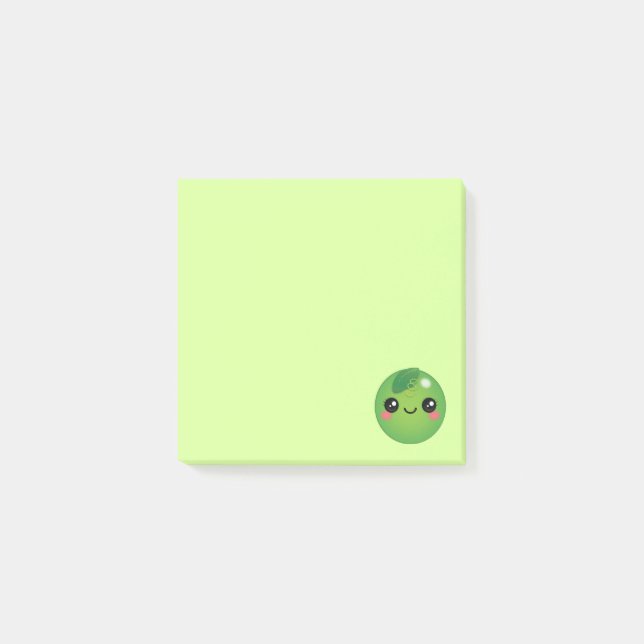 Notas Post-it® Kawaii Pea Post-it Notes (Anverso)