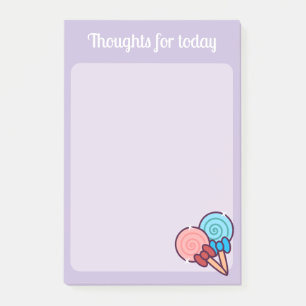 Notas Post-it® Kawaii Sweets Lollipops
