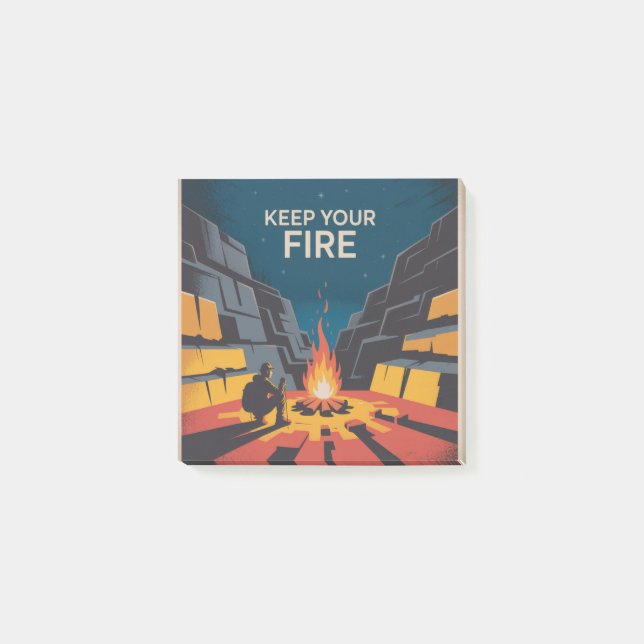 Notas Post-it® Keep Your Fire (Anverso)