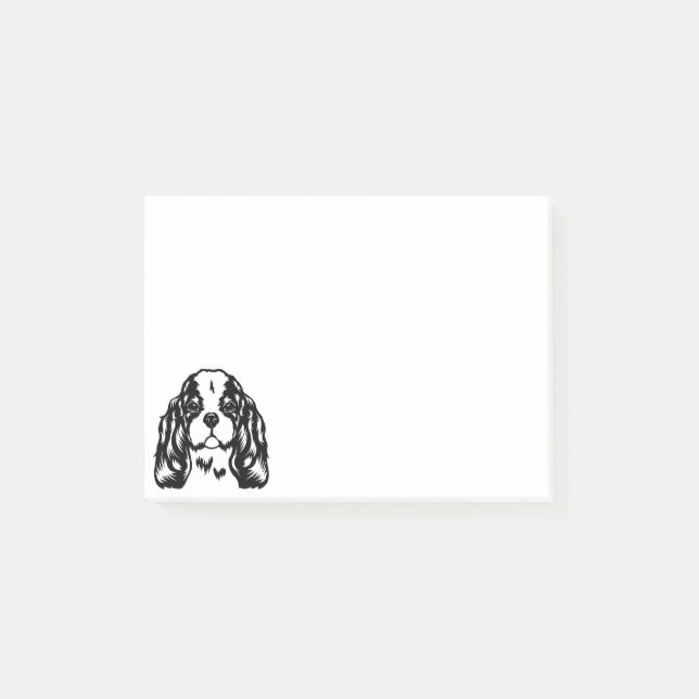 Notas Post-it® King Charles Spaniel Dog (Anverso)