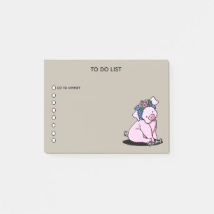 Notas Post-it® KiniArt Little Piggies Note Pad
