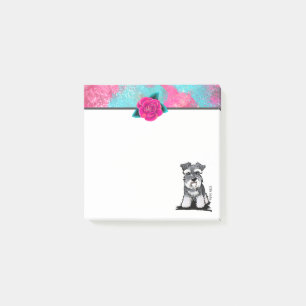 Notas Post-it® KiniArt Mini Schnauzer