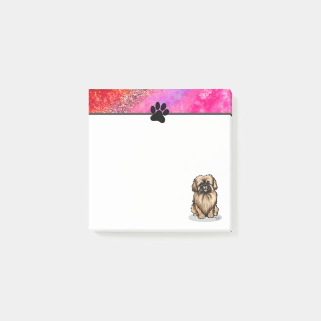 Notas Post-it® KiniArt Pekingese (Anverso)