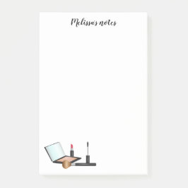 Notas Post-it® Kit de Artículos de Maquillaje con Título Personal
