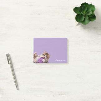 Notas Post-it® Kitten Stay Pawsitive Sticky Notes