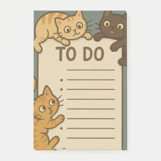 Notas Post-it® Kitty Cat Pad To Do List