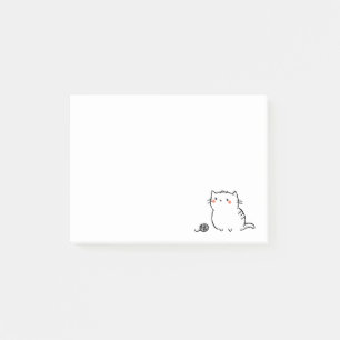 Notas Post-it® Kitty & Yarn