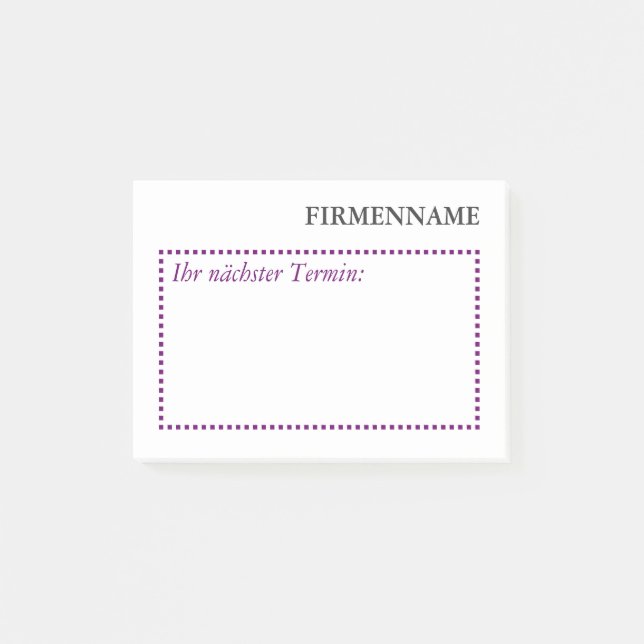 Notas Post-it® Klebenotizen individuales (Anverso)