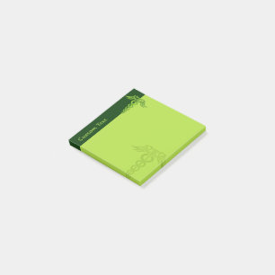 Notas Post-it® Knot Caduceus celta verde