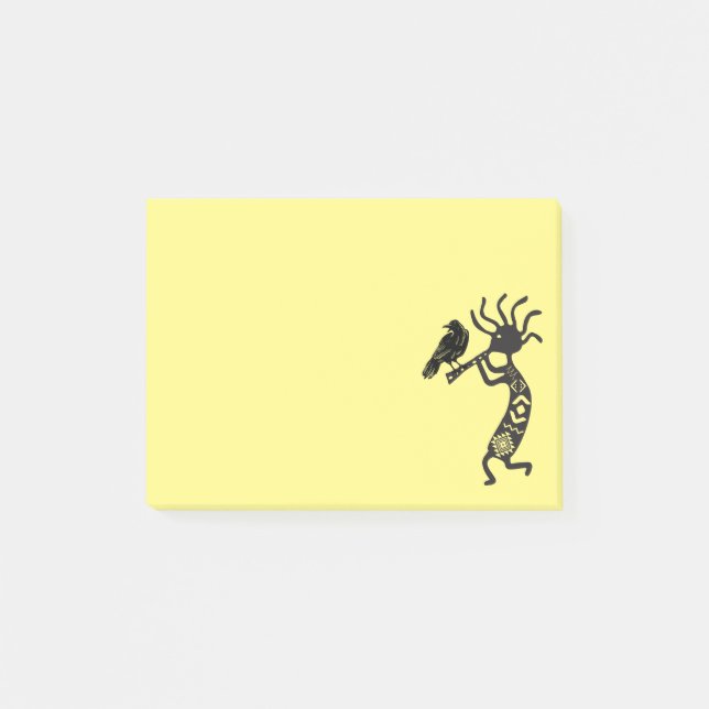 Notas Post-it® Kokopelli y Raven (Anverso)