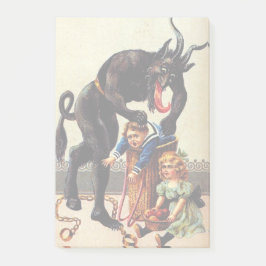 Notas Post-it® Krampus Kids Basket Holiday Navidades Sticky Notes