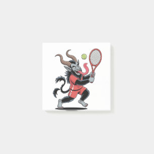 Notas Post-it® Krampus Tenis Cancha de Navidad Demonio de Tenis
