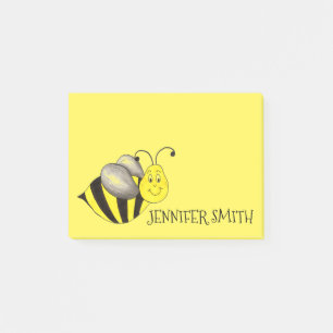 Notas Post-it® La Abeja Amarilla Cuta Personalizada Publica Su