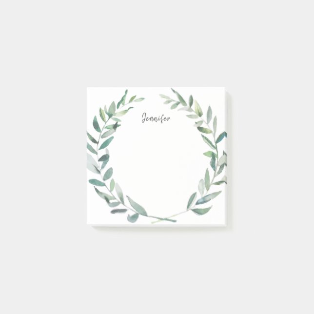 Notas Post-it® La aceituna botánica de la acuarela se va con (Anverso)