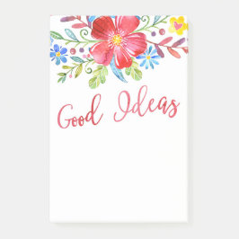 Notas Post-it® La acuarela florece buenas ideas