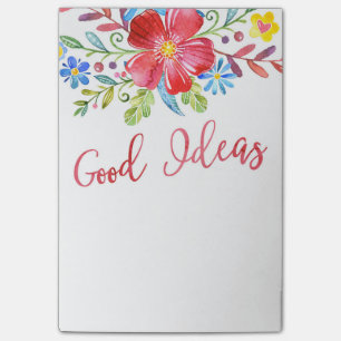 Notas Post-it® La acuarela florece buenas ideas