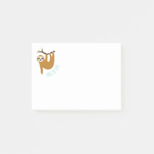 Notas Post-it® La adorable Sloth "Aguanta ahí"